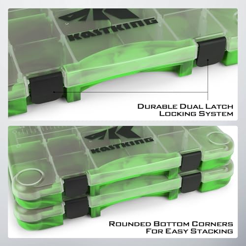 Image of KastKing Tackle Boxes, Plastic Box, Plastic Storage Organizer Box with Removable Dividers - Fishing Tackle Storage - Box Organizer - 2 Packs /4 Packs Tackle Trays - Parts Box