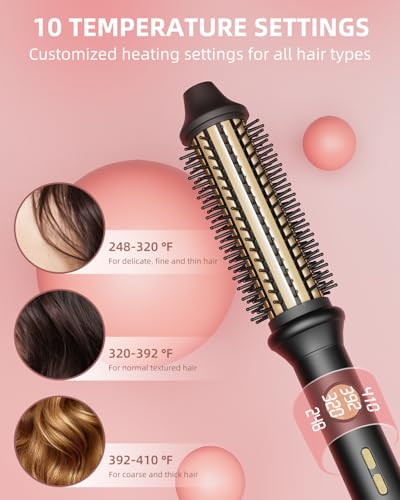 image for Thermal Brush Ionic Heated Round Brush for Blowout Look, Avvnee Hot Ha