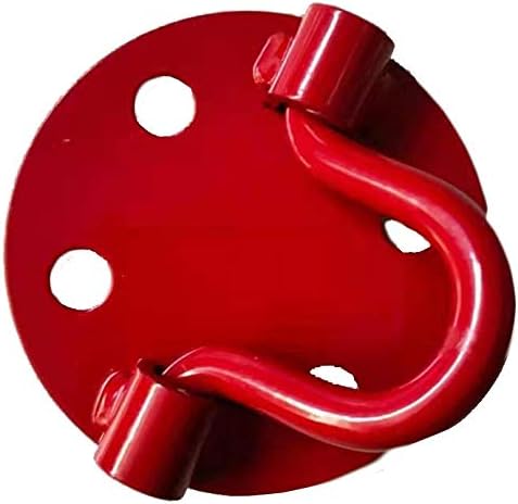 Keyfit Tools Low Profile Anchor Plate (1 Pack) Concrete Deck Patio Trailer Garage Floor Asphalt Driveway Bike Lock Anchor Point Use Your Screws Or Concrete Anchor Bolt & Tie Downs Ratchet Straps