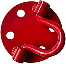 Keyfit Tools Low Profile Anchor Plate (1 Pack) Concrete Deck Patio Trailer Garage Floor Asphalt Driveway Bike Lock Anchor Point Use Your Screws Or Concrete Anchor Bolt & Tie Downs Ratchet Straps