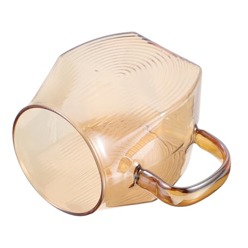 CIYODO Tazza Per Bevande in Vetro Trasparente Accessorio Da Cucina e Colazione Adatto Per Caffè Espresso Tè Latte e Altre Bevande Resistente Al Calore e Riutilizzabile