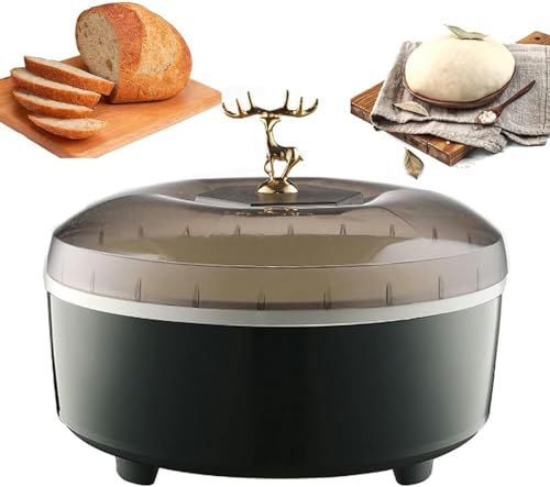 Machine à pâte – Réservoir de fermentation à pain de 5 L avec température et synchronisation réglables, doublure en acier inoxydable pour yaourt et...
