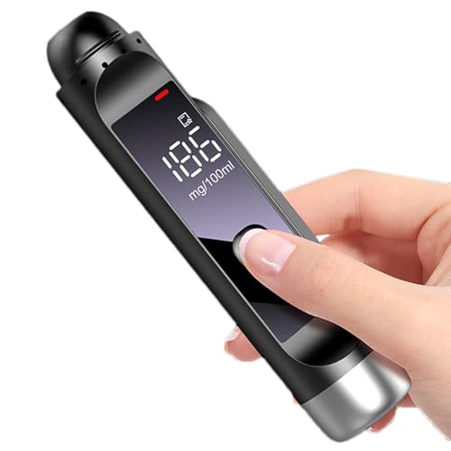 Genérico Breathalyzers for Alcohol - ABS 13x2.5x2.5cm | Portátil USB Recargable Alcohol Breath Analyzer | Alta precisión Digital LCD Display Breath Detector Fast Response Tester for Home Party Use