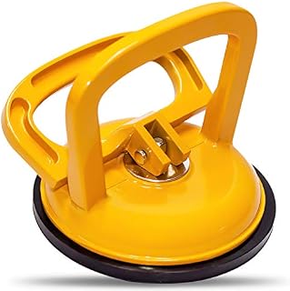 WFPOWER Aluminum Suction Cup Yellow Handle Lifter Hand Tools Dent Puller Remover, 5inch