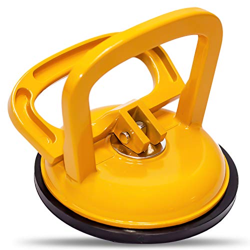 WFPOWER Aluminum Suction Cup Yellow Handle Lifter Hand Tools Dent Puller Remover, 5inch