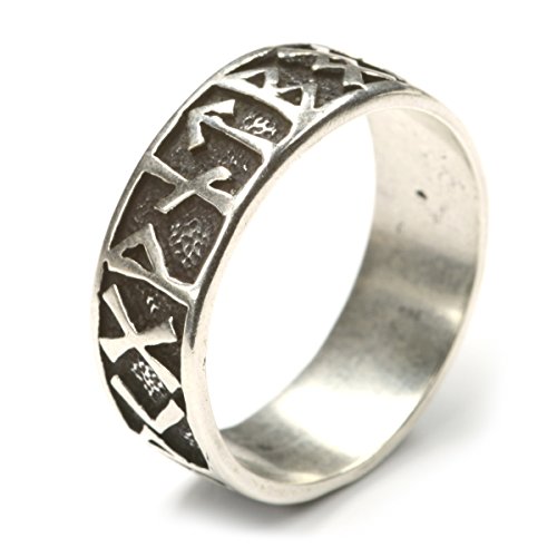 Bague gothique en runes en argent 925 le cadeau extravagant idéal