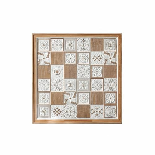 Tableau marocain sur toile DimyFew 50x50 cm style mosaïque florale