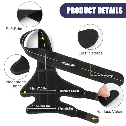 KINBOM Hunde Kniebandage Hinterbein, Hunde Hinterbein Bandage Hunde-ACL-Klammer Hinterbein Hunde-Kniestütze für Hunde-ACL-Klammer Hinterbein (Schwarz, Größe M)