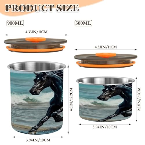 Contenedor al Vacío para Café Acero Inoxidable 30oz miniatura 3