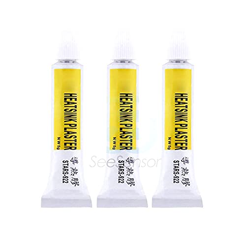 3pcs 5g STARS-922 Heatsink Plaster Thermal Grease Adhesive Cooling Paste Strong Adhesive Compound Glue for Heat Sink