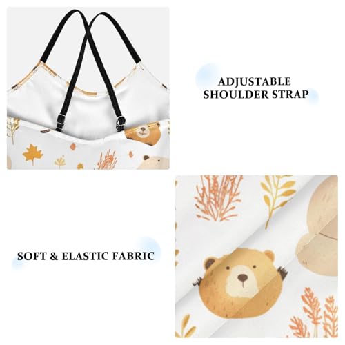 KLL Celebrate Holiday Canada Day Beavers Elements Toddler Girl One Piece Swimsuits Summer Swimwear Adjustable Strap Cute3