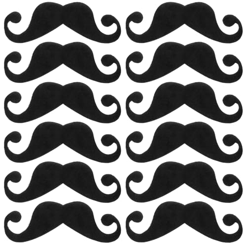 12Pcs 6.5 Inch Fake Mustaches