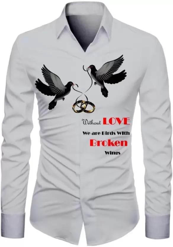 Men's Polycotton Regular Fit Graphic Print Comfortable Unstitched Shirt Fabric 2.25 Meters with Elegant Design For Casual Outings, Parties, Festivals (Grey)-image-3