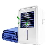 Colchones Refrigerados por Agua con Aire Acondicionado, El Ventilador De La Cama para Refrescar El Sueño En Verano, Topper De Enfriamiento Evaporativo para Colchón (Color : Single)