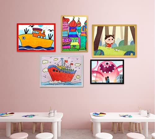 A3 Poster Frame,Paintings Frames With Plexiglass Front,Actual Fits 11 3/4X16 1/2 Inch Photo,Print,Poster,A3 Certificate Frame,Portrait Or Artwork,Frame 0.75" Wide,Hanging Picture Frame (Black) #TOP5