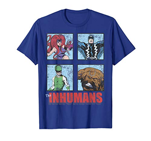 T-shirt Marvel Inhumans XL Blanc Confortable pour Fan de Bandes Dessinées Américaines