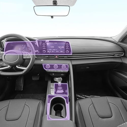Film TPU Hyundai Elantra 2021-2024 - Voyagez l'Esprit Libre sans Rayures GPS
