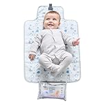Polar Gear Baby Changing Mat – Wipe-Clean for Newborns and Toddlers – Travel Changing Mat with Pocket – Soft, Padded and Foldable Changing Matt Baby (Artic Animals)