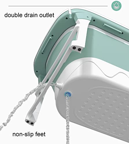 Bathtubs Collapsible Bathtub For Adult Freestanding Bathtub Soaking Bath Tub Portable Bathtub With Cushion Folding Bathtub For Indoor And Outdoor Hot Ice Bath Pp And Tpe Bath Tub (Size : 1.43M/56.3In #TOP4