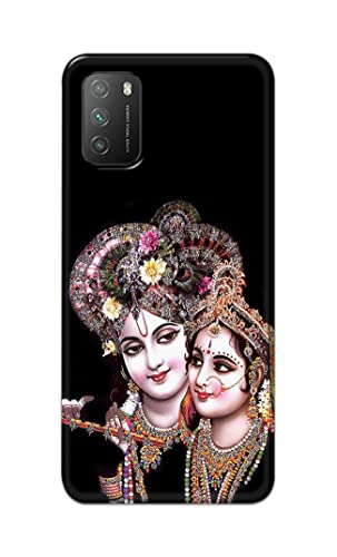 Image of Printed Hard Back Cover Case for Mi Poco M3 Back Cover (Radha Krishna) -203