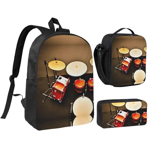 Sac à dos d'écolier pour le primaire avec lunch box et trousse assortie