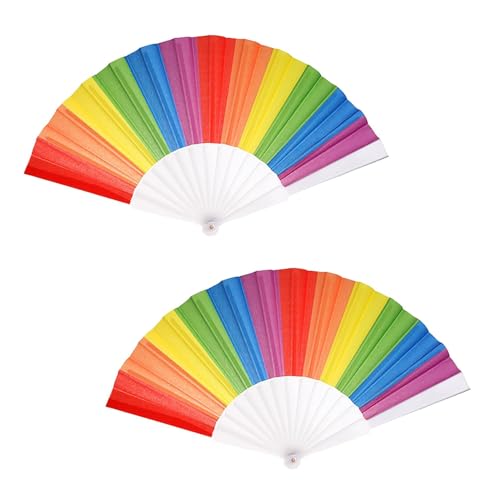 2 Pezzo Ventaglio a Mano Pieghevole,decorazioni fai da te, decorazioni per la casa, Ventaglio Donna, Ventaglio Matrimonio, ventagli Portatili per Spettacoli, Festival, Eventi, Regali, Artigianato