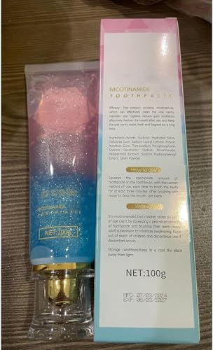 Vollstern Zahnpasta,Comdaliy Strahlende Zahnpasta,Hunmui/Sparkcartco Niacinamide Whitening Toothpaste,Kolibrin Strahlende Zahnpastas,Gluschweinde Radiant Whitening Toothpaste (2pcs) – Bild 8