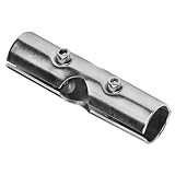 8 Sets 1 Inch 180 Degree Structural Pipe Connector Metal Joint Chain Link Fence Clamp, 3 Way Cross M