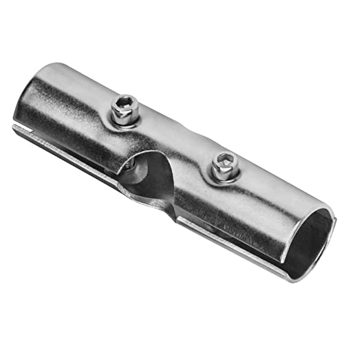 8 Sets 1 Inch 180 Degree Structural Pipe Connector Metal Joint Chain Link Fence Clamp, 3 Way Cross Metal Joint Stainless Steel 201 Corner Fitting End Rails Clamps, Thickness 1.8Mm #TOP20