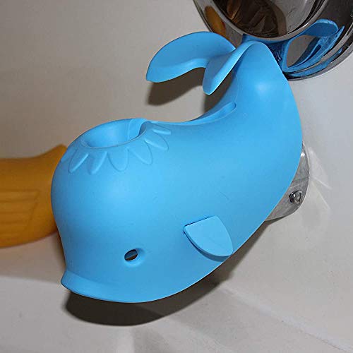 Bath Spout Cover for Bathtub,Baby Shower Protector Cover A Fun Way to Protects Baby from Bumping Head During Bathing Time Cute Soft Whale Design Making for Enjoyable Safe Baths (1 Pack,Blue)