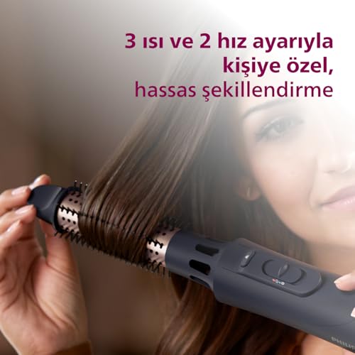 Philips AirStyler Serie 5000 – Haarstyler mit 5 Styling-Aufsätzen (Modell BHA530/00)