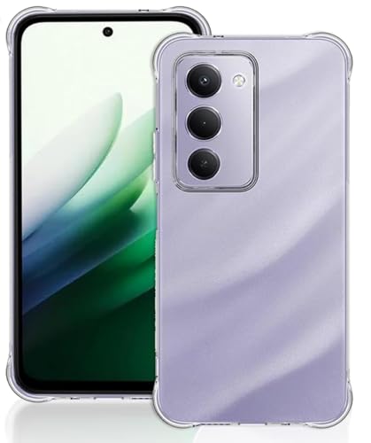 Image of BOXXO Flexible Back Cover for Mi Redmi 15 5G | Back Cover Transparent Clear Shockproof Case Four Corner Protection | Slim Protective Mobile Phone Cover for Mi Redmi 15 5G
