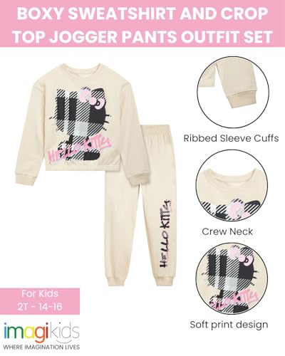 Sudadera Hello Kitty con pantalón polar para el recreo escolar 6