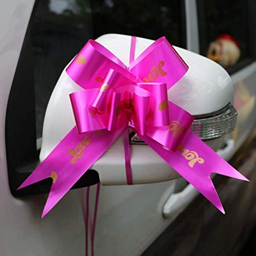 Merriparty 50Pcs Large Pull Bows,Gift Wrapping Butterfly Knot,Present Basket Wrapping Bow Tie,String Bow With Ribbon, Wedding And Valentine Days Decoration (Love Style) #TOP7