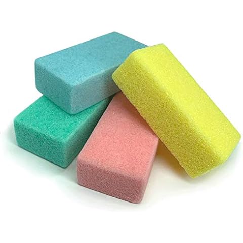 Maryton Pumice Sponge for Feet, Ultimate Pedicure Stone Callus Remover & Foot Scrubber Bulk Pack of 4(Assorted Colors) Cover