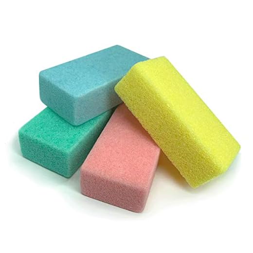 Maryton Pumice Sponge for Feet, Ultimate Pedicure Stone Callus Remover & Foot Scrubber Bulk Pack of 4(Assorted Colors)