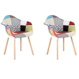 Diseño ergonómico: sillas de comedor con respaldo y reposabrazos, esquinas y bordes redondeados ergonómicamente, más cómodos para sentarse.