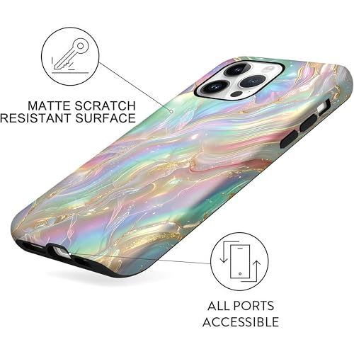 Coque rigide iPhone 16 Pro opale de feu protection antichoc double couche résistante - 5