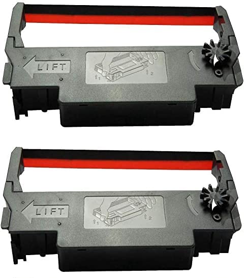 Image of Ep ERC 38 Cartridge Ribbon Compatible for Epson TM-300,TM U210D,TM U220D TM-U220 TM-U220-B (REB & Black 2)