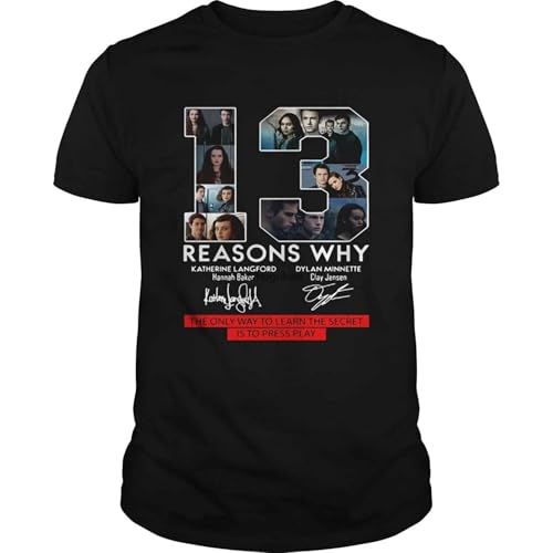 13-Reasons-Why-Only-Way-to-Learn-Secret-is-to-Press-Play-Shirt-Funny für 19,56 EUR bei amazon.de Bild: 13-Reasons-Why-Only-Way-to-Learn-Secret-is-to-Press-Play-Shirt-Funny für 19,56 EUR bei amazon.de