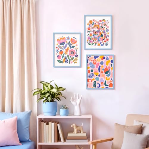 Image of LaVie Home 11x14 Picture Frame for Wall Display, 11 x 14 Blue Picture Frame with HD Plexiglas, 11 by 14 Poster Frame 1 Pack, Display Frame for Vertical or Horizontal, Classic Collection