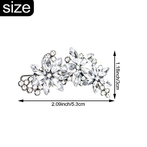 2PACK Pinzas para el cabello con cristales para boda miniatura 2