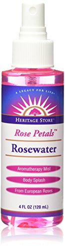 Heritage Products Rosewater, Rose Petals, 4 ounces (Pack of 6)