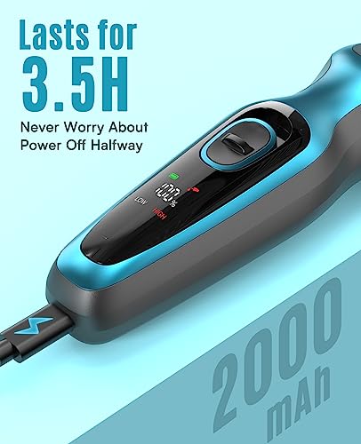 Oneisall Dog Clippers For Grooming For Thick Coat/High Power 7000Rpm Rechargeable Dog Shaver/Dog Grooming Kit With Stainless Steel Blade For Dogs And Pets/Pet Supplies #TOP6