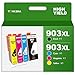 Produktbild 903XL Multipack Druckerpatronen Ersatz für HP 903 XL Schwarz und Farbe Patronen Kompatibel für HP Officejet 6950 6960 Arbeit für HP Officejet Pro 6970 6960 Drucker - 4er Pack