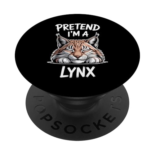 Fingere Lynx Sleeping Funny Lynx PopSockets PopGrip Adesivo