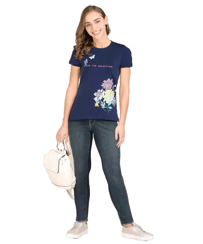 Image of Lyra Women's Cotton Regular Fit T-Shirt
