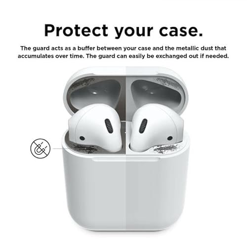 Elago Upgraded Airpods Dust Guard (Matte Space Grey, 2 Sets) – Dust-Proof Film, Luxurious Looking, Must Watch Easy Installation Video, Protect Airpods From Metal Shavings [Us Patent Registered] #TOP2