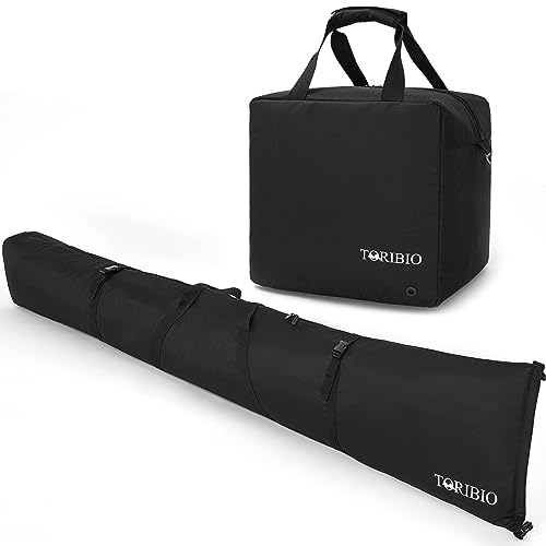 TORIBIO Ski Bag and Ski Boot Bag Combo for Air Travel