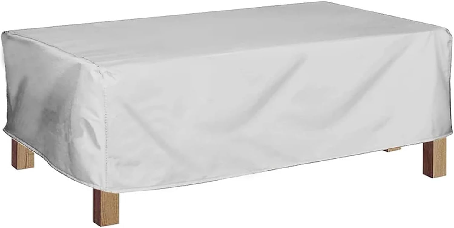 Pokrowce Na Meble Ogrodowe 210d Zewnętrzne Stoliki Kawowe Pokrowiec Wodoodporne Pokrowce Na Stoły Ogrodowe Pyłoszczelne Meble Ogrodowe, Coffee, 122x64x46cm
